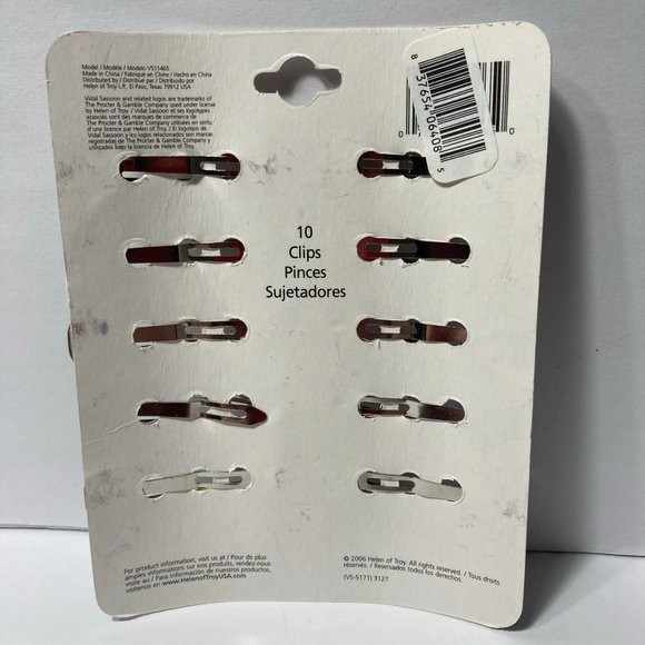 Vidal Sassoon 1.5" Hair Clip Barrettes Black Brown - Picture 7 of 14